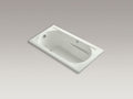 KOHLER K-1357-GHW-NY Devonshire 60" x 32" Heated BubbleMassage air bath with Bask, end drain