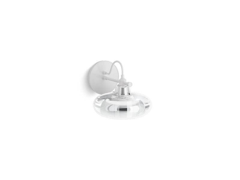 KOHLER K-23669-SC01-WHL Modern Farm One-Light Lacemaker Sconce In Matte White