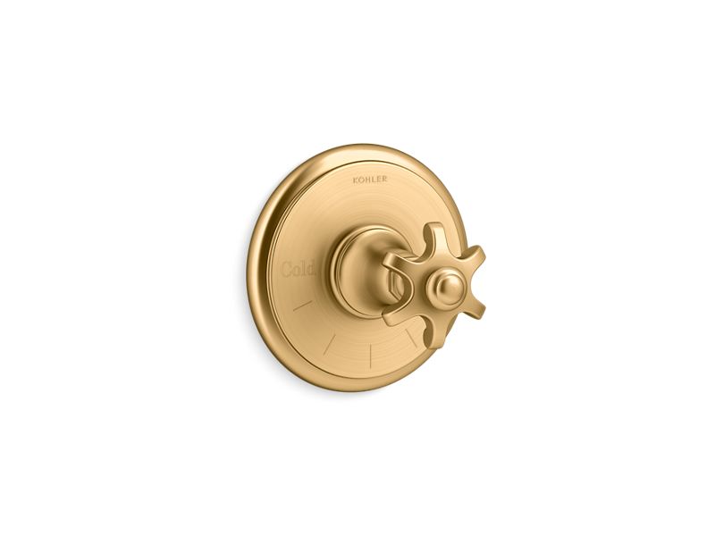 KOHLER K-T72769-3M-2MB Artifacts Thermostatic valve trim with prong handle