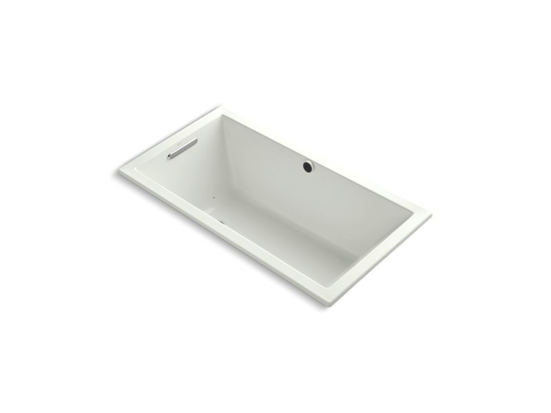 KOHLER K-1168-GHW-NY Dune Underscore 60" x 32" Heated BubbleMassage air bath with Bask, end drain