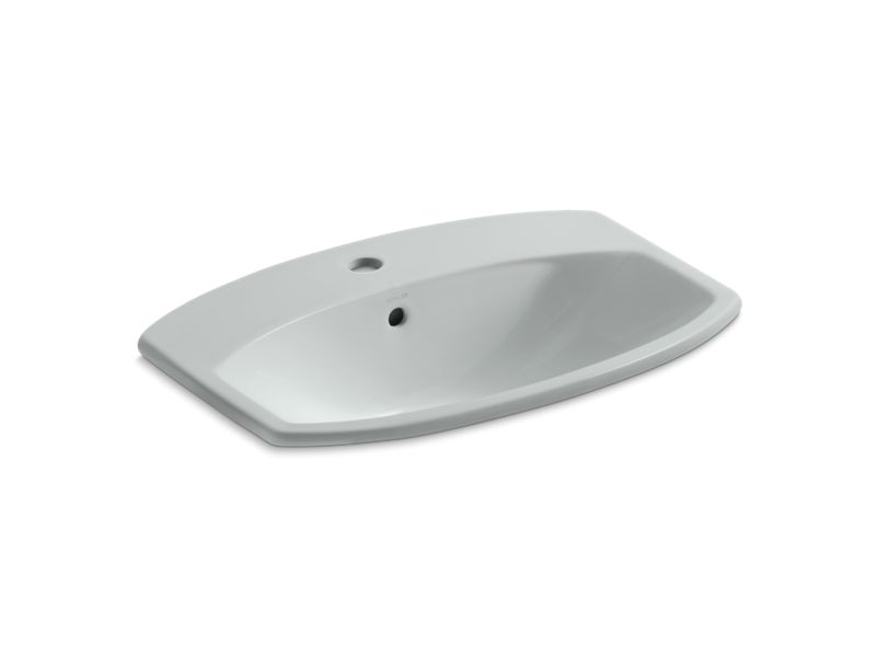 KOHLER K-2351-1-95 Cimarron Drop-in bathroom sink with single faucet hole