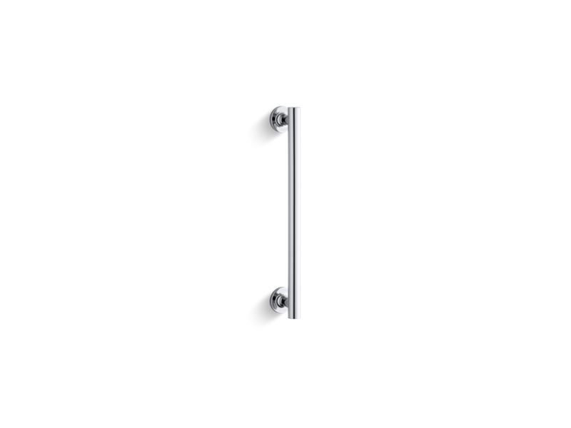 KOHLER K-705767-SHP Crystal Clear glass with Bright Polished Silver frame Purist 14" pivot handle