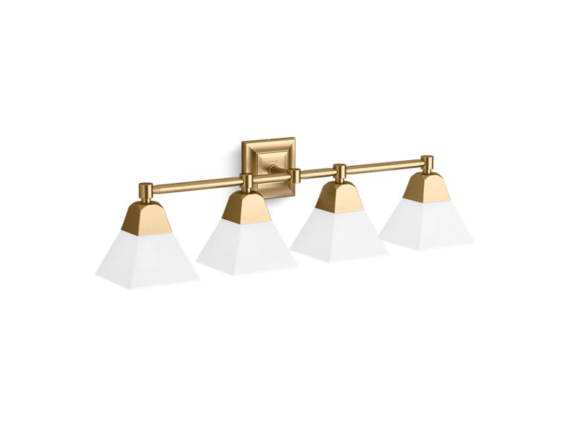 KOHLER K-23689-BA04-BGL Memoirs Four-Light Sconce In Moderne Brushed Gold