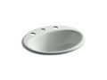 KOHLER K-2905-8-FF Farmington Drop-in bathroom sink with 8" widespread faucet holes