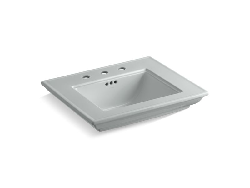 KOHLER K-29999-8-95 Ice Grey Memoirs Stately 24" pedestal/console table bathroom sink