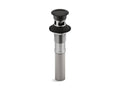KOHLER K-7124-A-BL Matte Black Pop-up clicker drain
