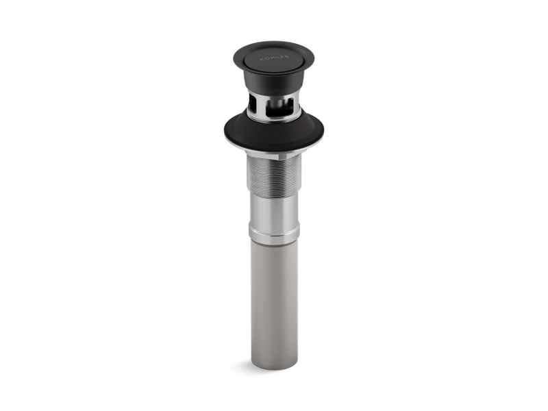 KOHLER K-7124-A-BL Matte Black Pop-up clicker drain