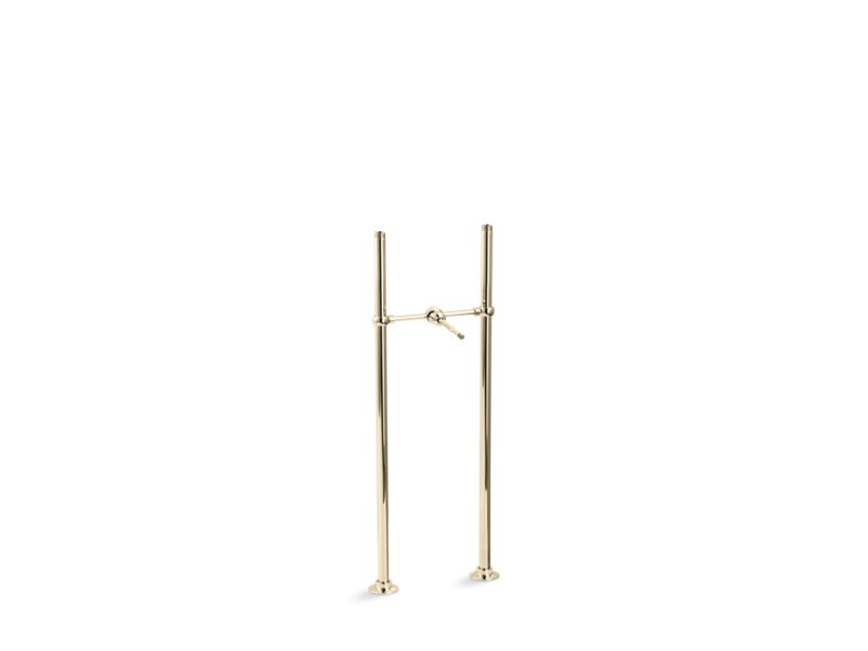 KOHLER Antique K-127-AF Vibrant French Gold Riser tubes and cross connection, 26" long