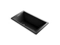 KOHLER K-1173-VB-7 Underscore 66" X 36" Drop-In Vibracoustic Bath In Black Black