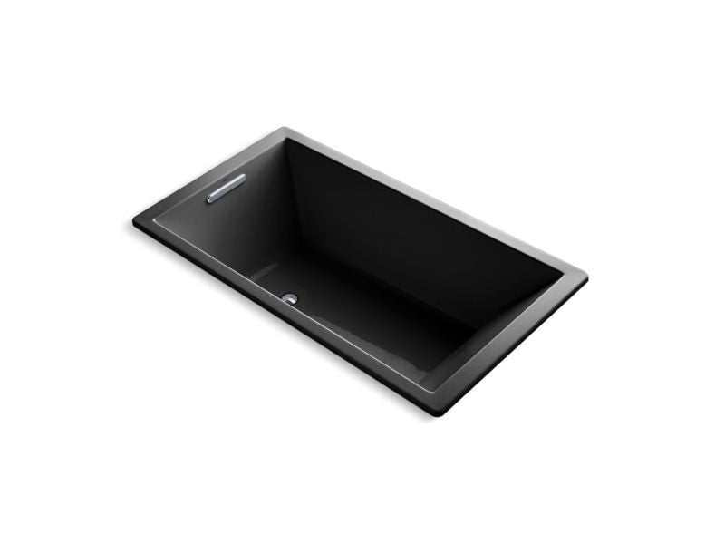 KOHLER K-1173-VB-7 Underscore 66" X 36" Drop-In Vibracoustic Bath In Black Black