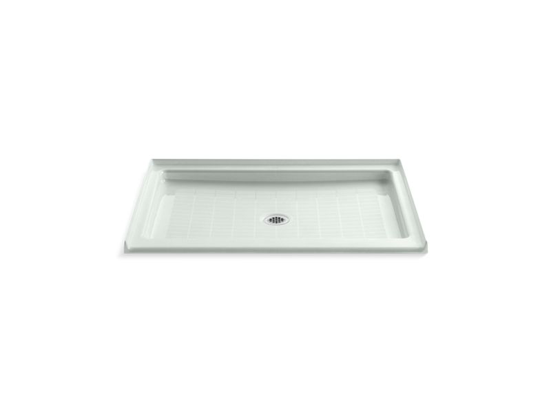 KOHLER K-9026-FF Purist 48" x 36" single threshold center drain shower base