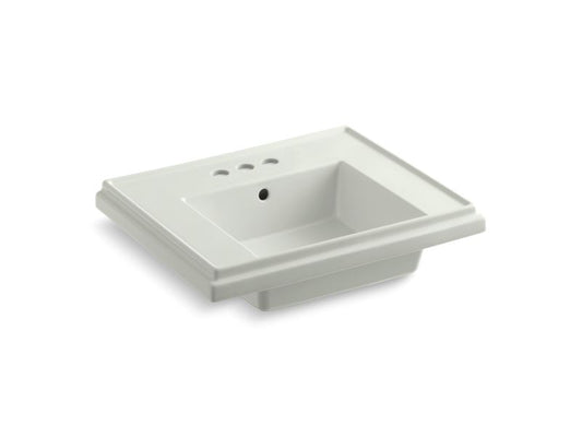 KOHLER K-2757-4-NY Tresham 24" pedestal bathroom sink basin with 4" centerset faucet holes