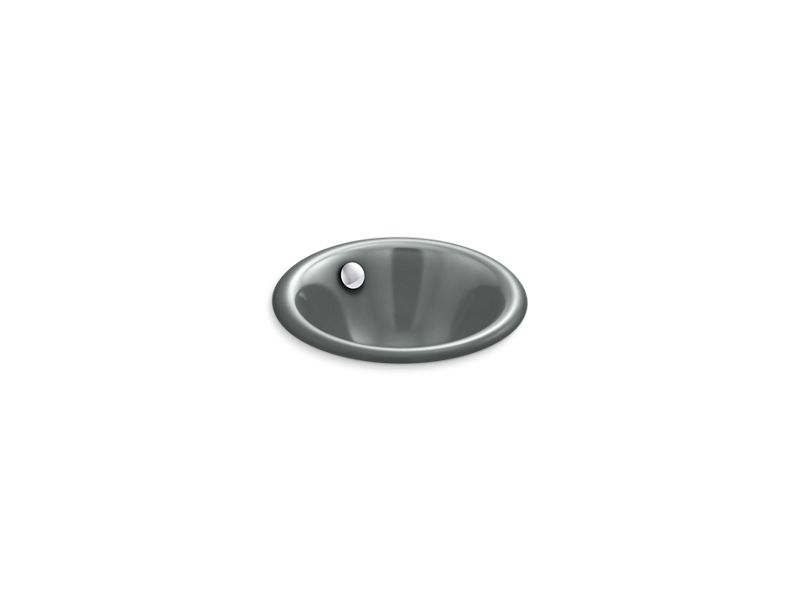 KOHLER K-20211-FT Iron Plains Round Drop-in/undermount bathroom sink