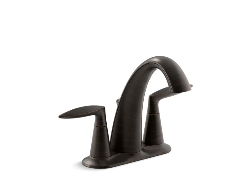 KOHLER K-45100-4-2BZ Oil-Rubbed Bronze Alteo Centerset bathroom sink faucet