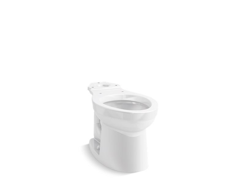 KOHLER K-25086-SS-0 White Kingston Elongated toilet bowl with antimicrobial finish