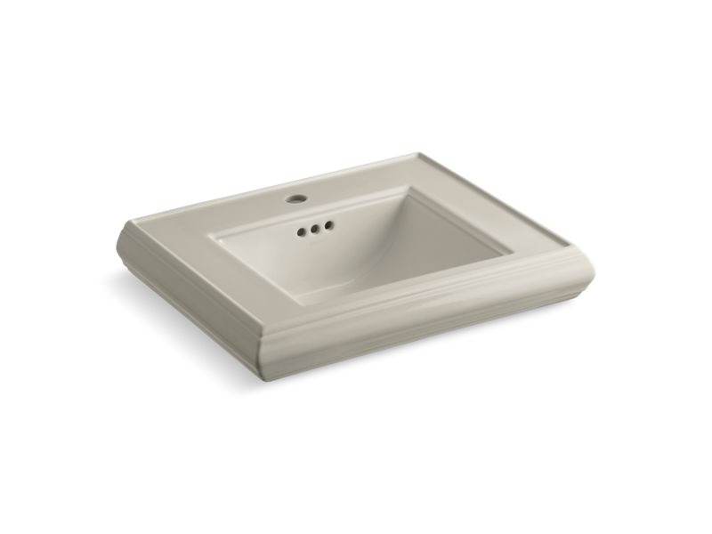 KOHLER K-2239-1-G9 Memoirs pedestal/console table bathroom sink basin with single faucet-hole drilling