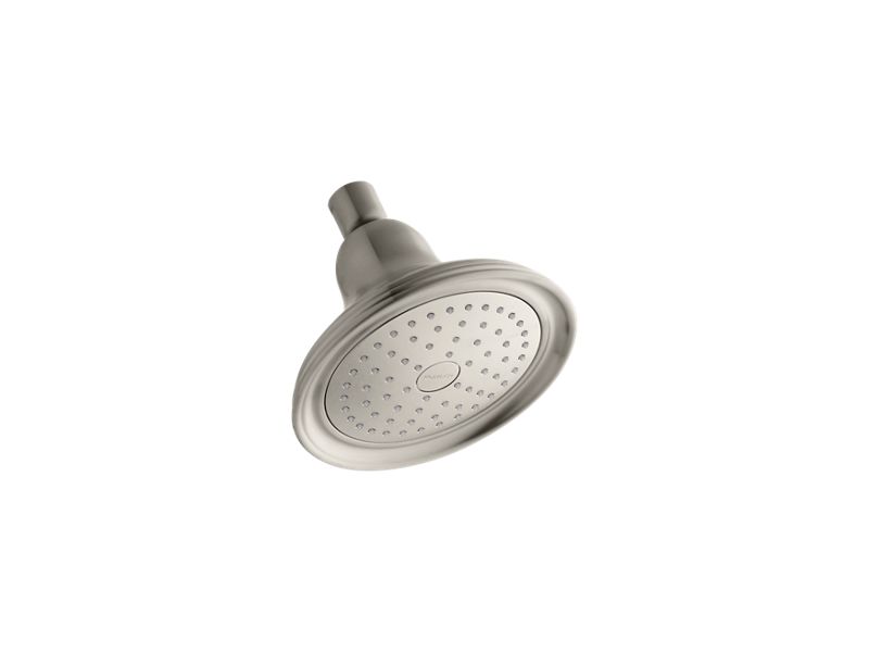 KOHLER K-10391-AK-BN Vibrant Brushed Nickel Devonshire 2.5 gpm single-function showerhead with Katalyst air-induction technology