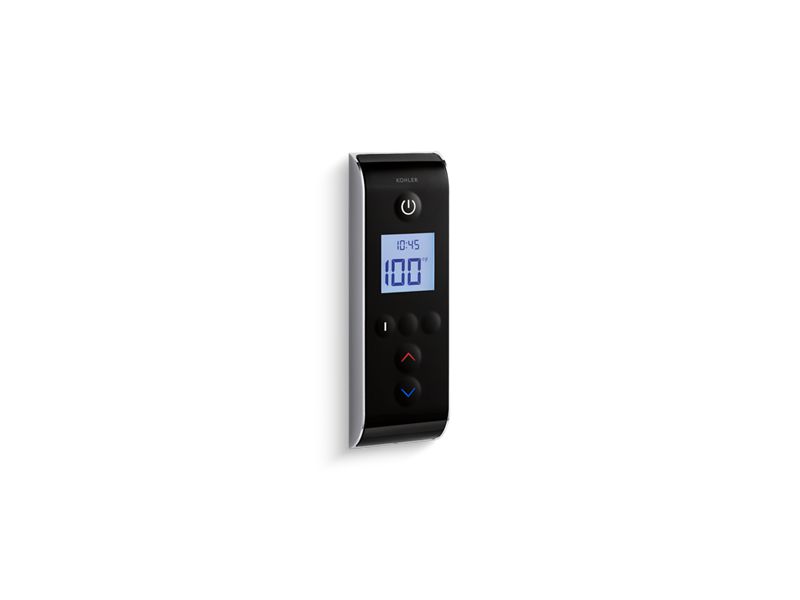 KOHLER K-558-E-7 Black Black DTV Prompt Three-outlet digital interface with eco-mode diverter