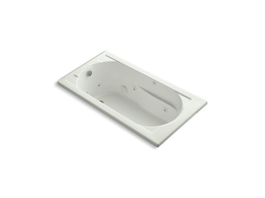 KOHLER K-1357-H-NY Devonshire 60" x 32" drop-in whirlpool bath with end drain and heater