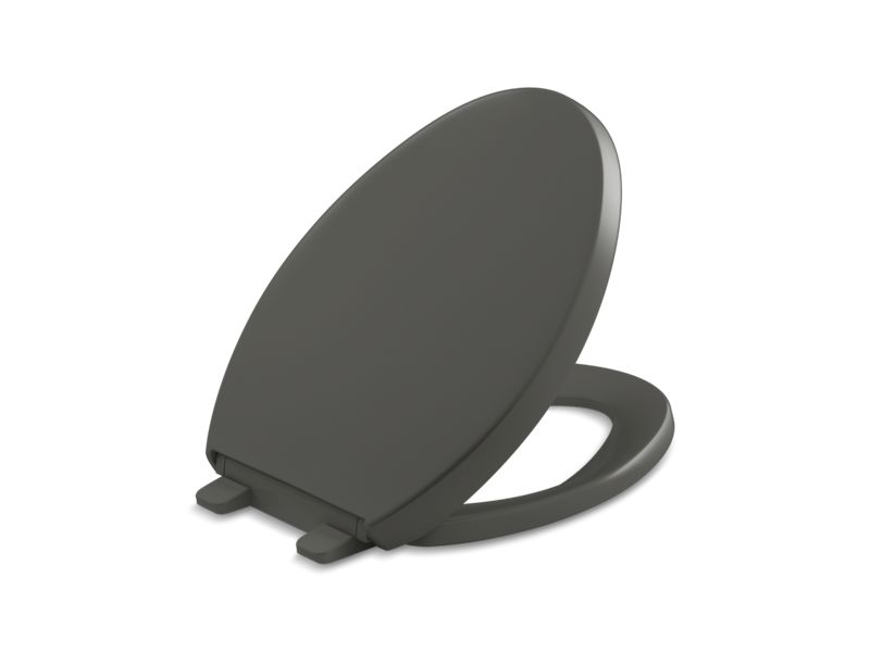 KOHLER K-4008-58 Thunder Grey Reveal Quiet-Close elongated toilet seat