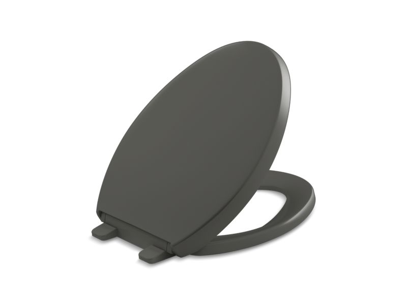 KOHLER K-4008-58 Reveal Quiet-Close Elongated Toilet Seat In Thunder Grey