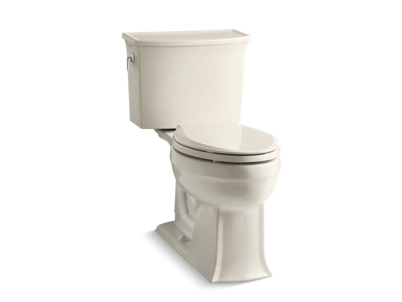 KOHLER K-3551-47 Archer Comfort Height Two-piece elongated 1.28 gpf chair height toilet