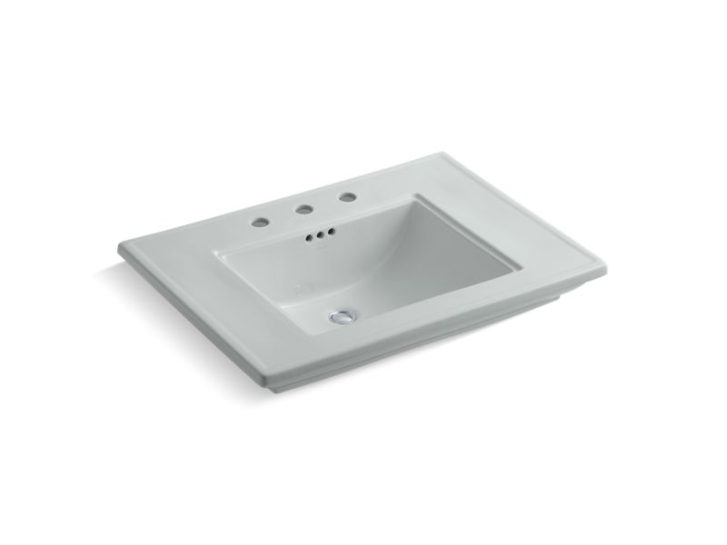 KOHLER K-2269-8-95 Ice Grey Memoirs Stately 30" pedestal/console table bathroom sink
