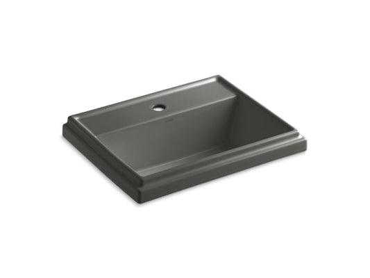 KOHLER K-2991-1-58 Tresham Rectangle Drop-in bathroom sink with single faucet hole