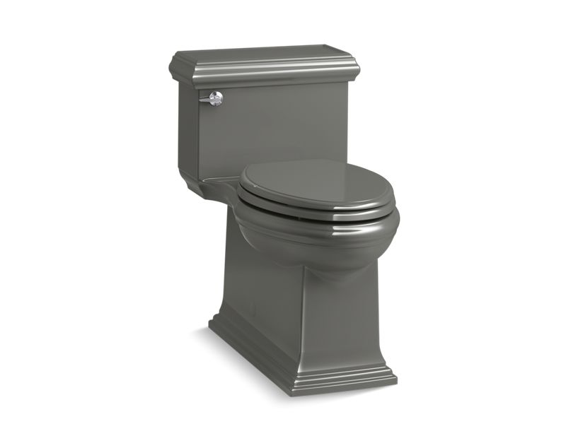 KOHLER K-6424-58 Thunder Grey Memoirs Classic One-piece compact elongated toilet with skirted trapway, 1.28 gpf