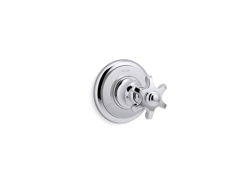 KOHLER K-T72770-3M-CP Polished Chrome Artifacts Transfer valve trim with prong handle