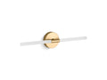 KOHLER  K-23464-SCLED-BGL Components Moderne Brushed Gold Two-light LED sconce
