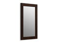 KOHLER K-99666-1WB Poplin Marabou Framed Mirror In Claret Suede