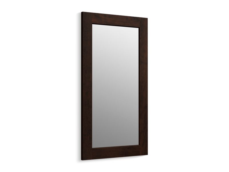 KOHLER K-99666-1WB Poplin Marabou Framed Mirror In Claret Suede