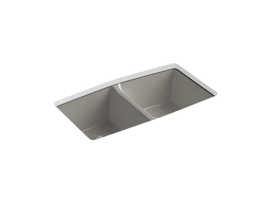 KOHLER K-5846-5U-K4 Brookfield 33" x 22" x 9-5/8" undermount double-equal kitchen sink