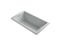 KOHLER K-1173-GHVB-95 Underscore 66" X 36" Drop-In Vibracoustic Bath With Heated Bubblemassage In Ice Grey