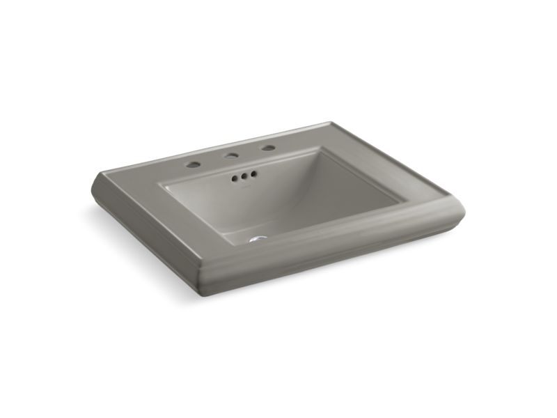 KOHLER K-2259-8-K4 Memoirs pedestal/console table bathroom sink basin with 8" widespread faucet holes