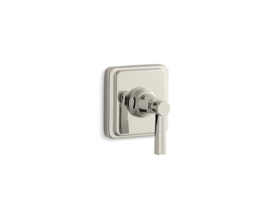 KOHLER Pinstripe K-T13174-4B-SN Vibrant Polished Nickel MasterShower volume control valve trim with lever handle