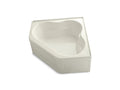 KOHLER K-1161-LA-96 Tercet 60" x 60" bath with integral apron and integral flange and center drain