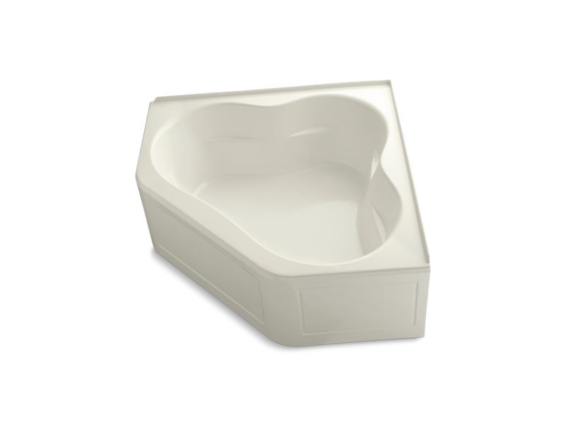 KOHLER K-1161-LA-96 Tercet 60" x 60" bath with integral apron and integral flange and center drain