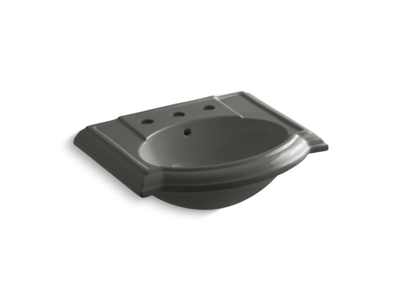 KOHLER K-2287-8-58 Devonshire Bathroom sink with 8" widespread faucet holes