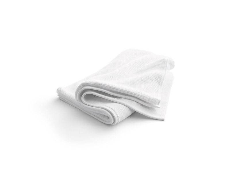 KOHLER K-31507-TX-0 Turkish Bath Linens bath towel with Textured weave, 30" x 58"