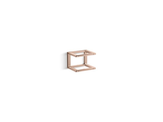 KOHLER K-27354-RGD Vibrant Rose Gold Draft 6" towel bar frame