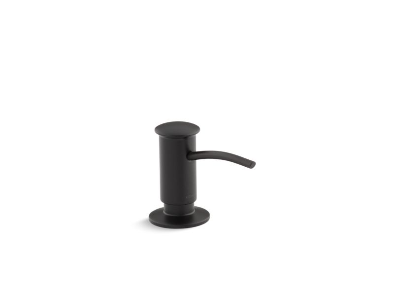 KOHLER K-1895-7 Black Black Contemporary design soap/lotion dispenser