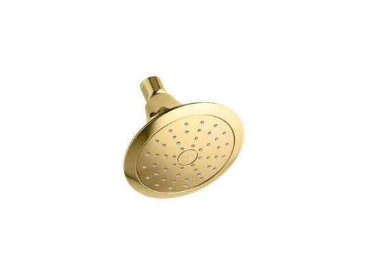 KOHLER K-10327-G-PB Vibrant Polished Brass Forte 1.75 gpm single-function showerhead with Katalyst air-induction technology
