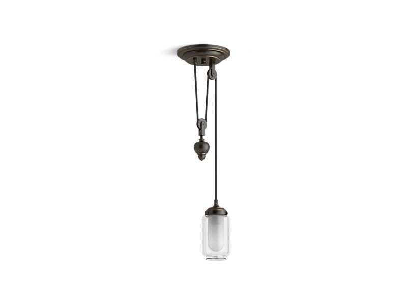 KOHLER K-22654-PE01-BZL Oil-Rubbed Bronze Artifacts One-light adjustable pendant