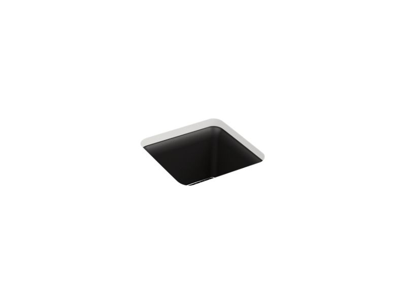 KOHLER K-8223-CM1 Matte Black Cairn 15-1/2" undermount bar sink