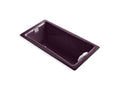 KOHLER K-863-PLM Tea-for-Two 71-3/4" x 36" drop-in bath with end drain