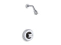 KOHLER K-TS6910-2A-CP Triton Rite-Temp Shower Valve Trim With Standard Handle And 2.5 Gpm Showerhead In Polished Chrome