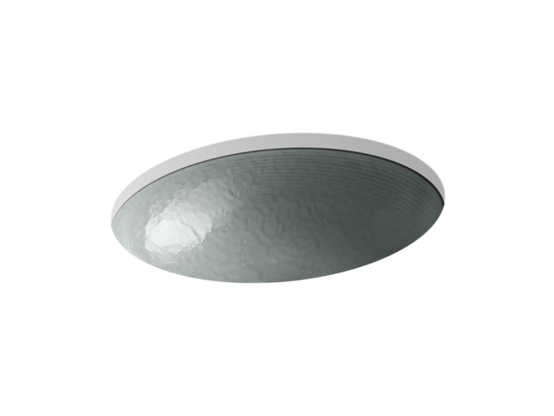 KOHLER K-2741-G8-B11 Opaque Stone Whist Glass undermount bathroom sink in Opaque Stone