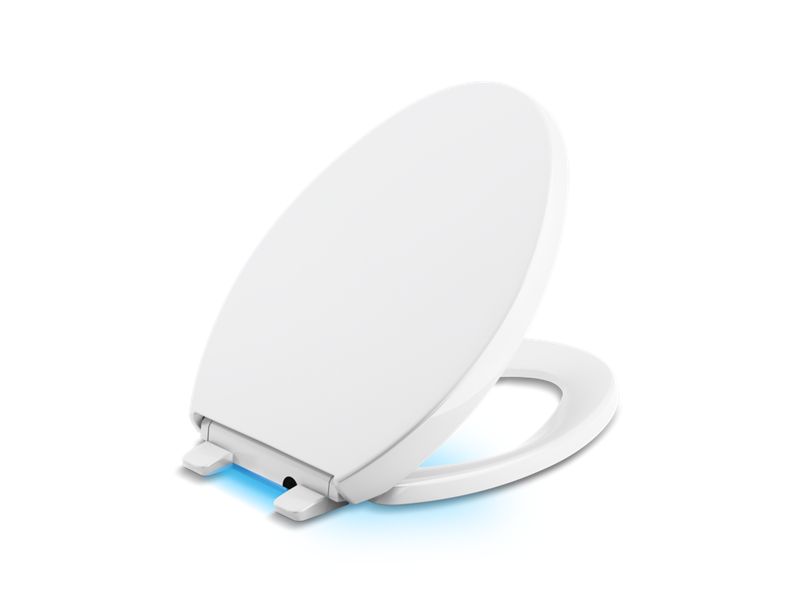 KOHLER K-75792-0 Reveal Nightlight Quiet-Close Elongated toilet seat